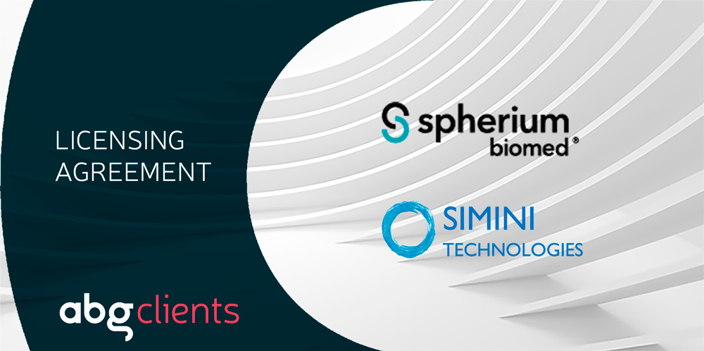 Spherium Biomed has signed a licensing agreement with Simini Technologies from Canada