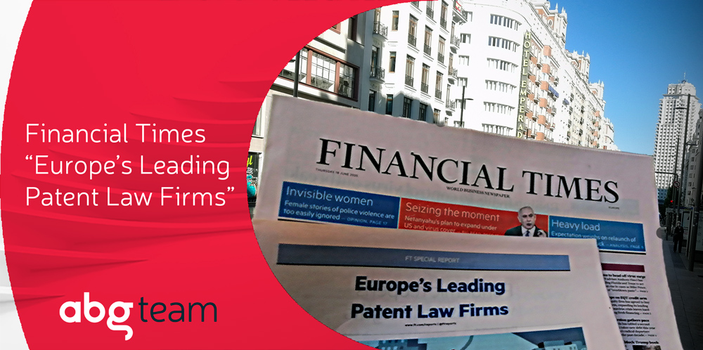 Financial Times ranks ABG IP in the top 10 of Europe’s Leading Patent Law Firms