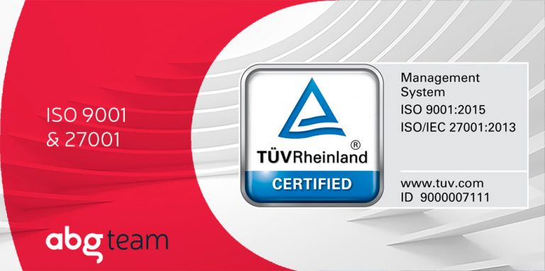 Els Sistemes de Gestió de Qualitat i de Seguretat de la Informació d’ABG reben les certificacions ISO 9001 i 27001