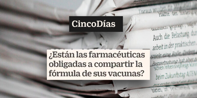 Cinco Días | Juan Arias comenta la posibilidad de “liberar” las patentes