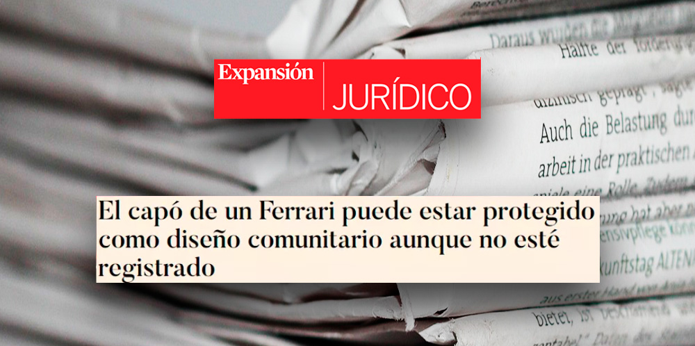 Expansión | Pablo Calvo comenta una sentencia del TJUE sobre la protección de un diseño de Ferrari