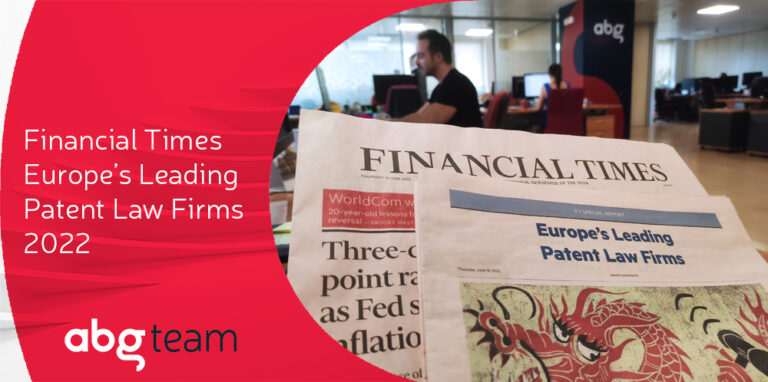 Financial Times inclou a ABG IP entre els millors despatxos de patents d’Europa per quart any consecutiu