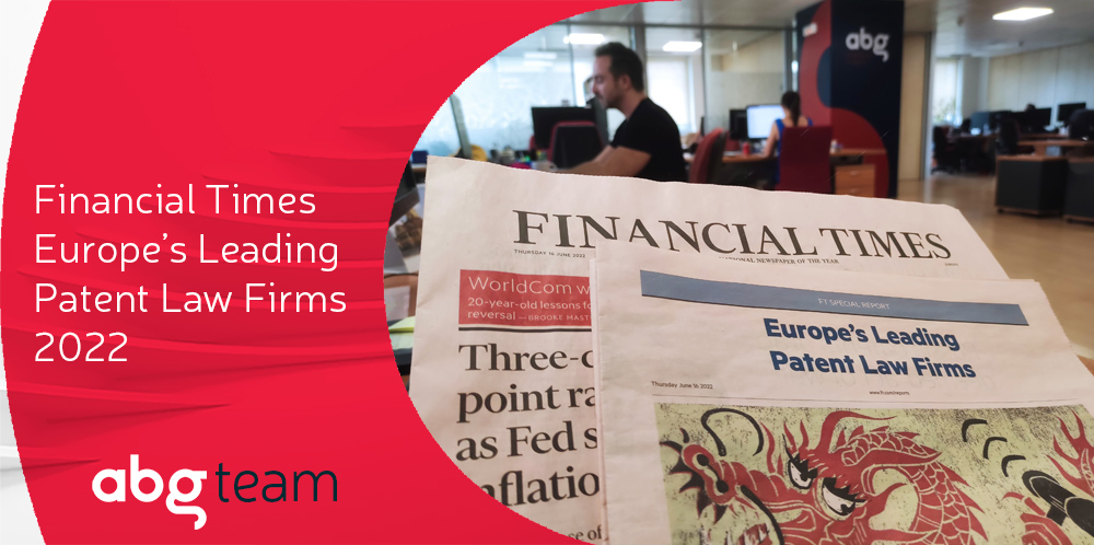 Financial Times incluye a ABG IP entre los mejores despachos de patentes de Europa por cuarto año consecutivo