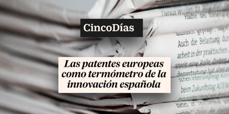 Cinco Días | Juan Arias analiza los datos de solicitudes de patentes europeas de 2022