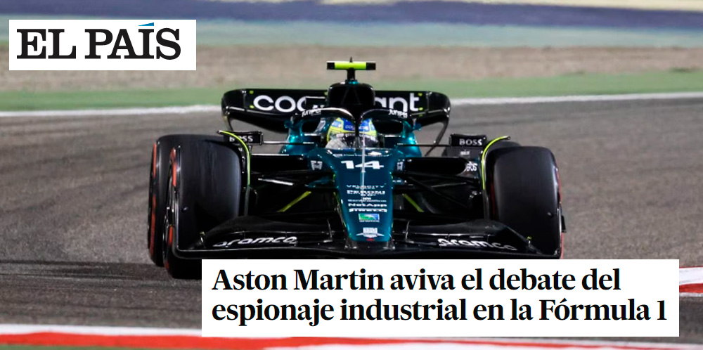 El País | Laura Montoya participa en un reportaje sobre los secretos industriales en el ámbito de la Fórmula 1