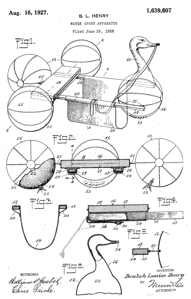 Drawin on Belulah Hery Patent